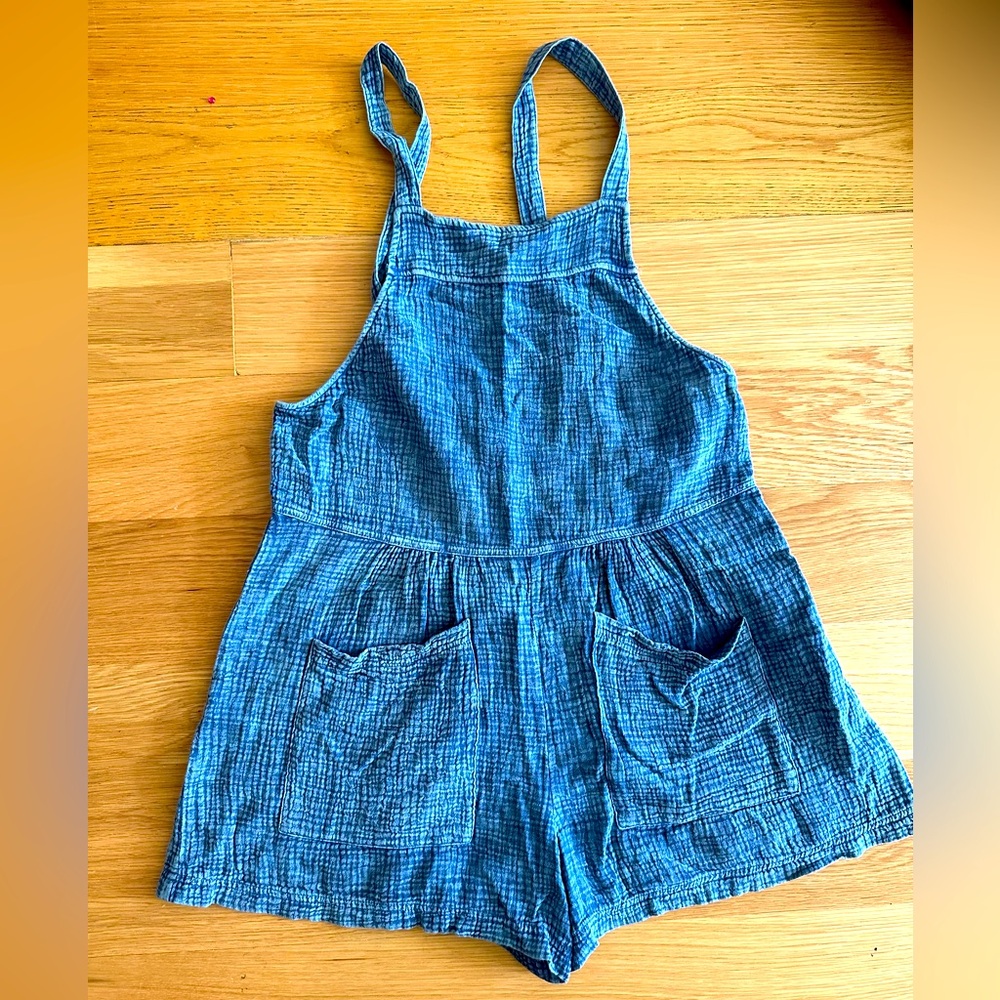 Anthropologie blue short romper